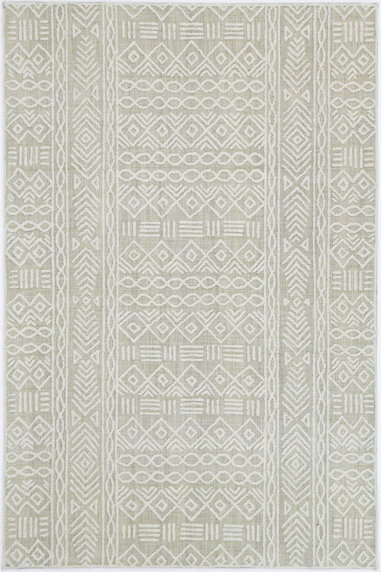 Mirabella Lucena Beige Contemporary Rug