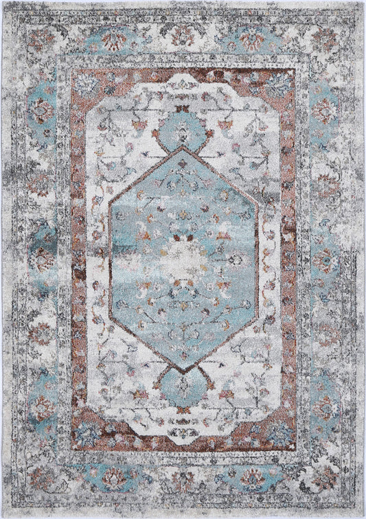Mira Lily Transitional Multi Coloured Rug