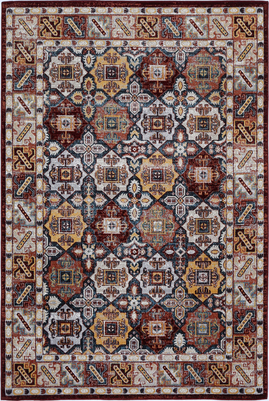 Puerto Dalian Multi Traditional Soft Rug