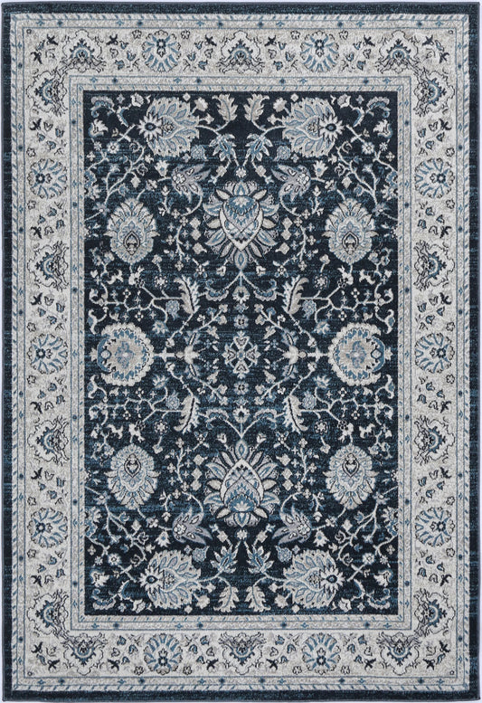 Puerto Salalah Blue Traditional Soft Rug