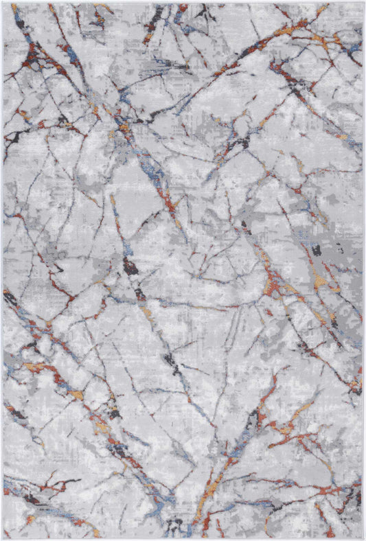 Almada Grey Multi Marble Rug