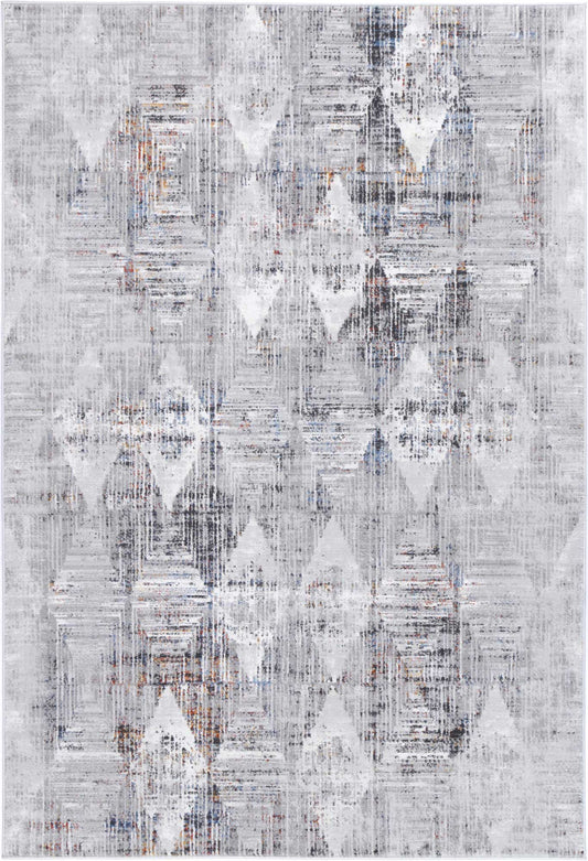 Almada Grey Multi Diamond Transitional Rug