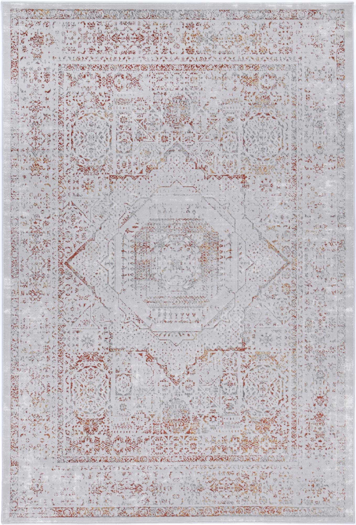 Almada Ivory & Rust Transitional Rug