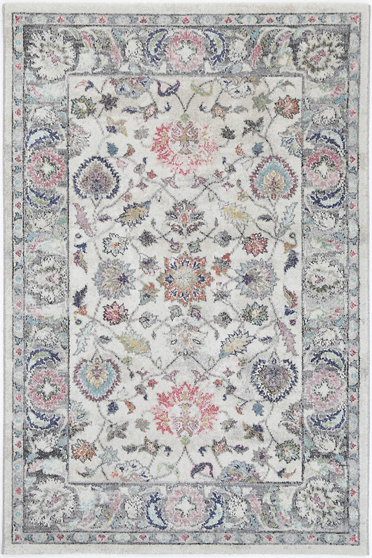 Mercury Crystal Transitional Cream Rug