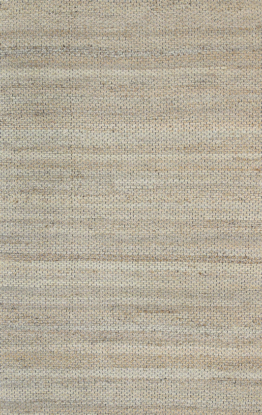 Taj Natural Basket Weave Black Jute Rug