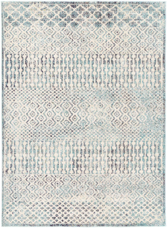 Asli Multi Blue Geometric Rug