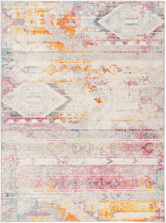 Asli Multi Sunset Geometric Rug