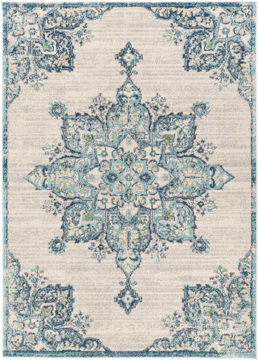 Asli Multi Blue Floral Rug