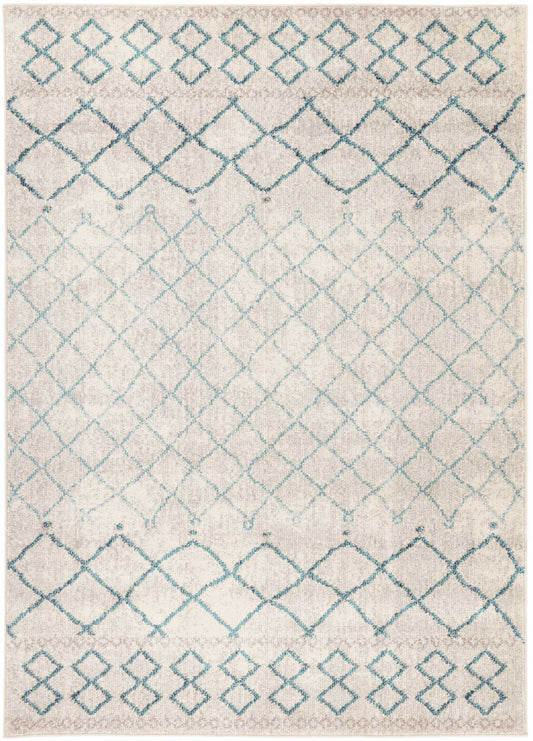 Asli Blue Lattice Rug