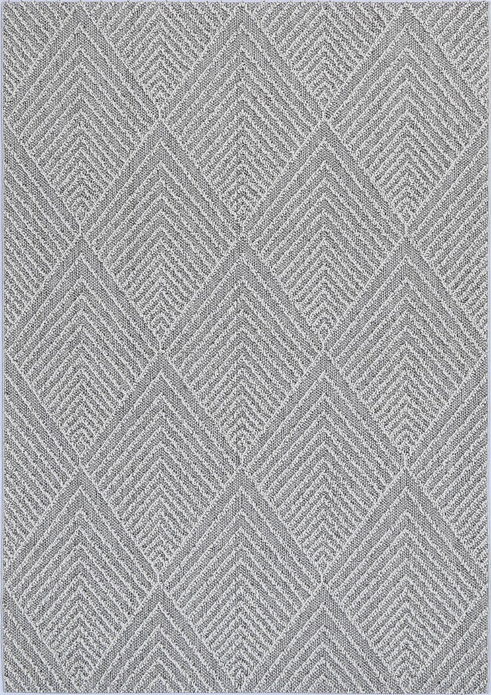 Lelepa Menapi Ash Geometric Flatweave Rug