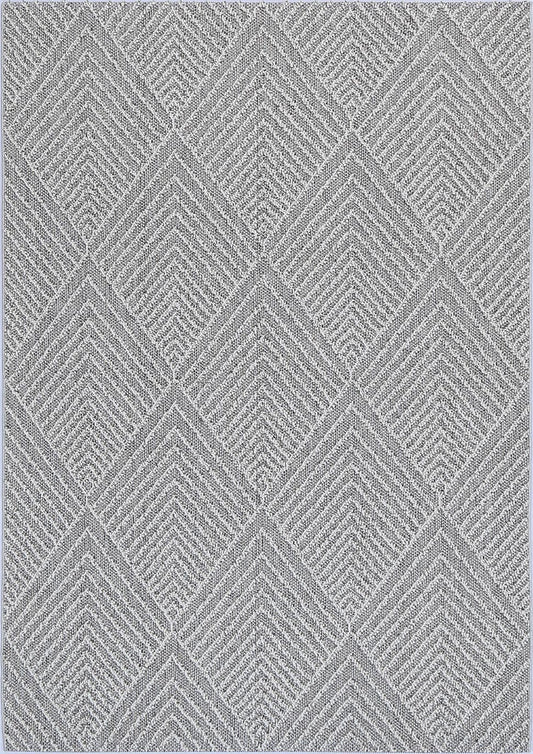 Lelepa Menapi Ash Geometric Flatweave Rug