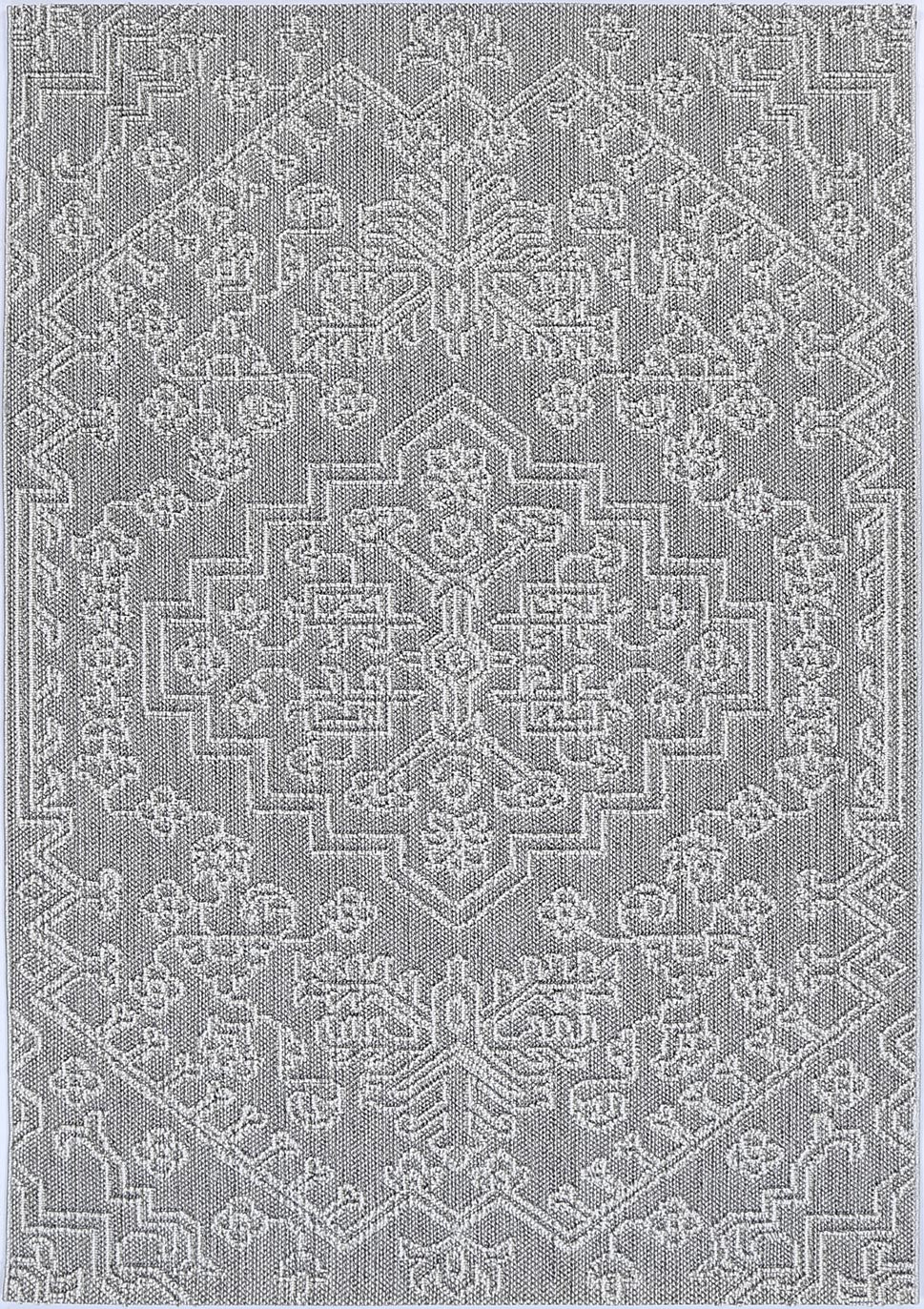 Lelepa Bule Ash Tribal Flatweave Rug