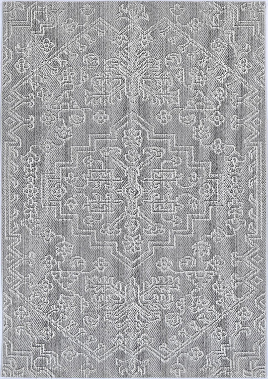 Lelepa Bule Ash Tribal Flatweave Rug