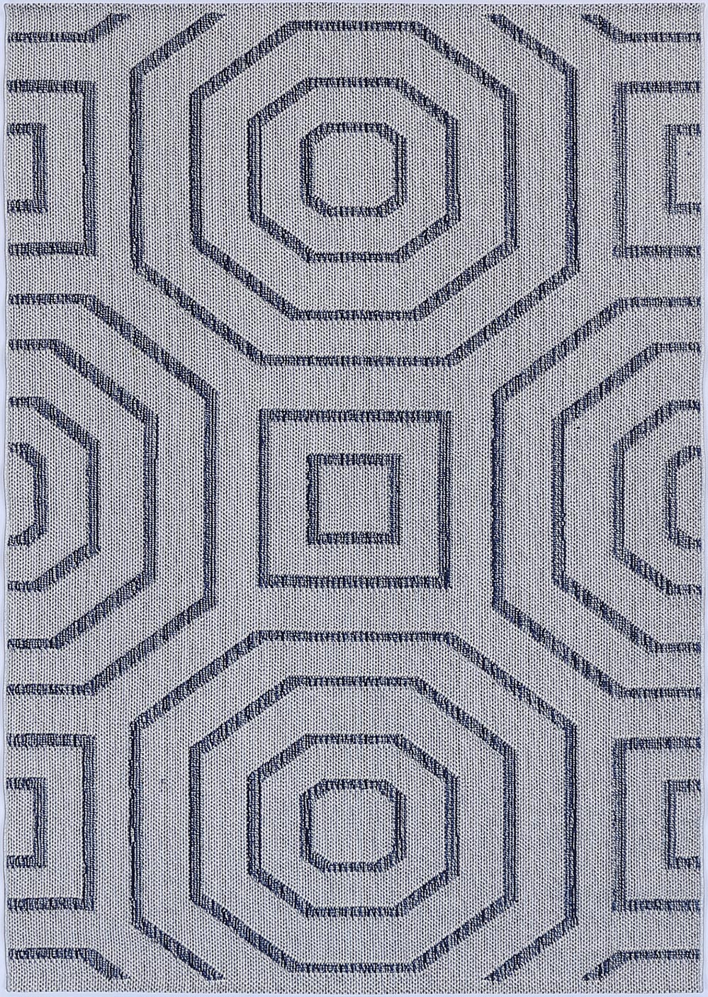 Lelepa Hale Charcoal Geometric Flatweave Rug